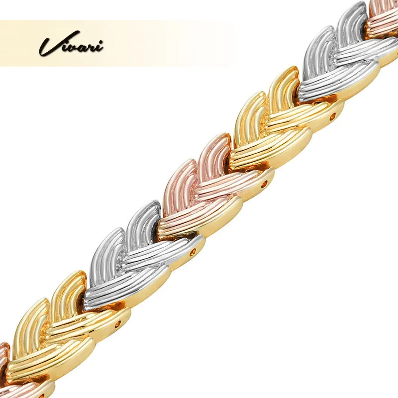 Эксклюзивный женский браслет Vivari трехцветные браслеты и обручи для снятия