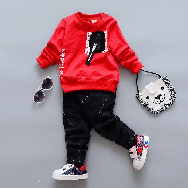 BibiCola 2018 fashion Baby Boys Clothes Set Kids Tops T-shirt+Pants 2pcs Sport Suit Infant Boy Clothing Tracksuit |