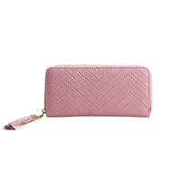 10pcs lot long womens wallet female purses tassel coin purse card holder ladies clutch money bag pu leather wallet