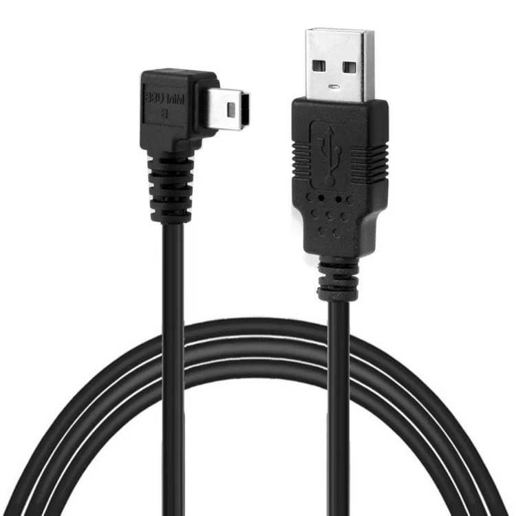 

Mini USB B Type 5pin Male Right Angled 90 Degree to USB 2.0 Male Data Cable with Ferrite 25cm 50cm 180cm 300cm 500cm