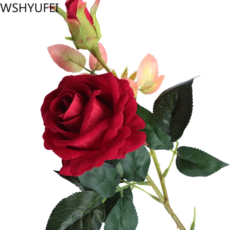 10pcs/lot simulation rose flower bouquet wedding decoration items living room office studio shooting props WSHYUFEI | Дом и сад