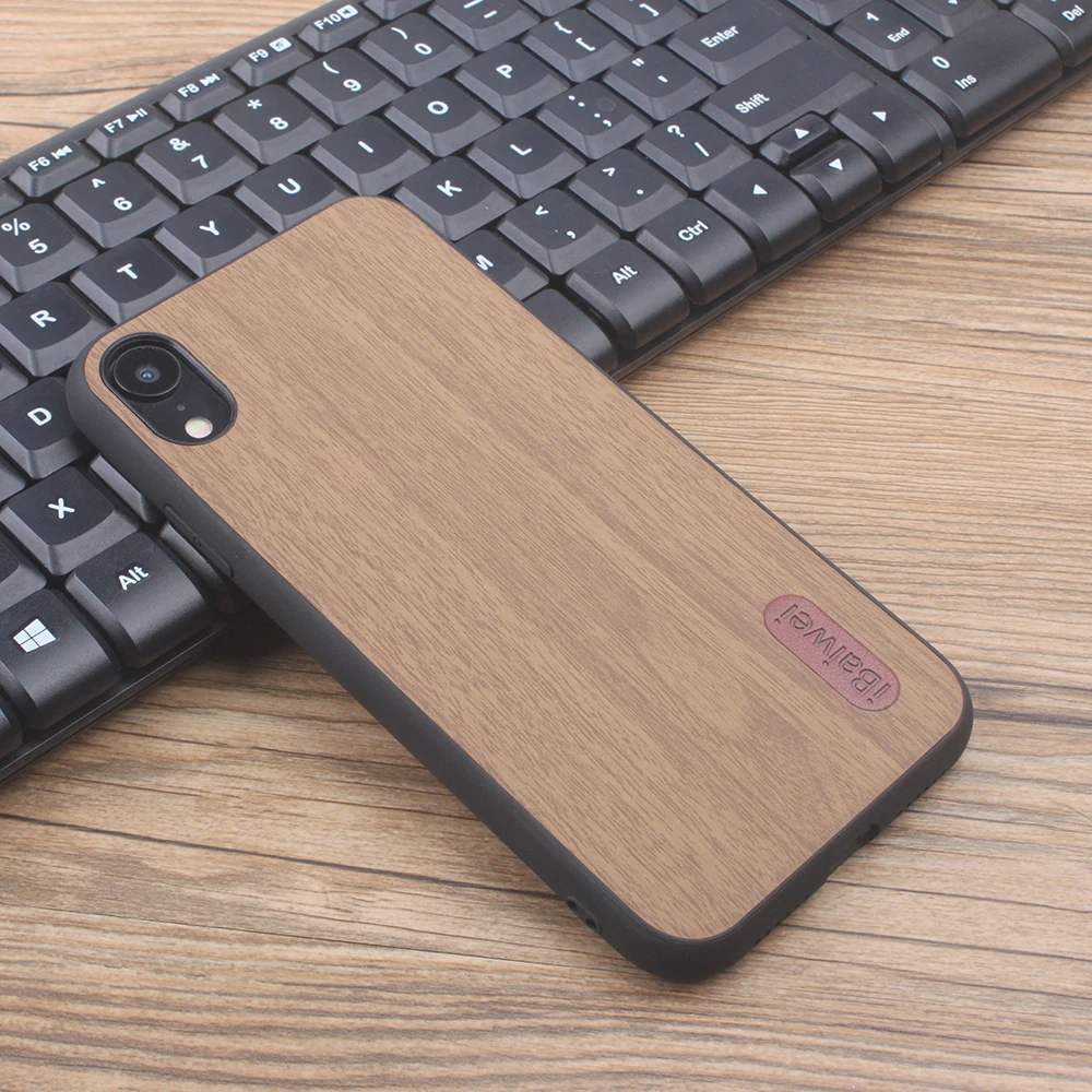 Задняя крышка для iPhone XR Xs Max деревянный дизайнерский чехол телефона модная