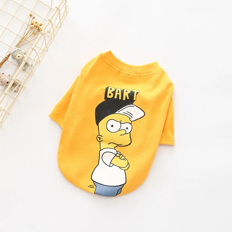 Cartoon Dog Clothes for Small Dogs Cute Cotton Sweatshirt for French Bulldog Chihuahua Coat Fashion Jacket for Yorkshire Costume