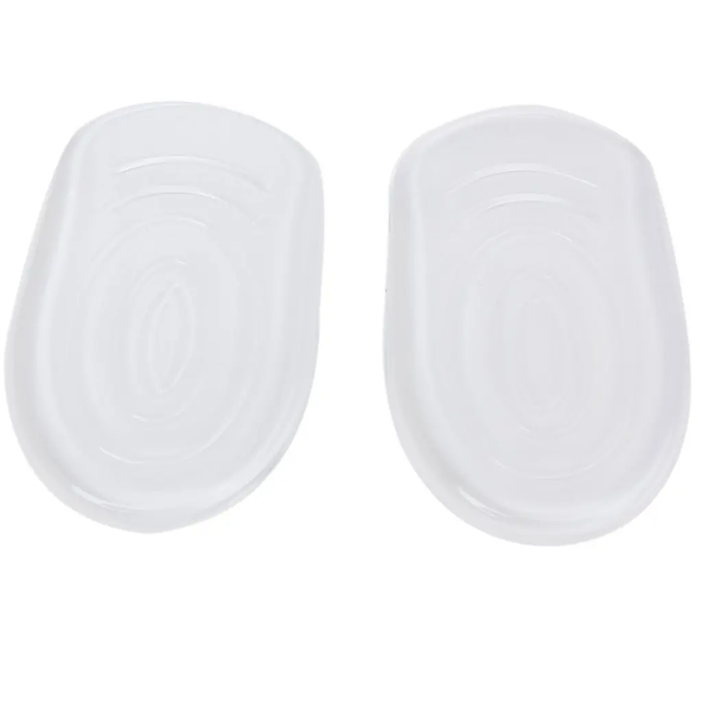 

Hot-1 Pair of Gel Back Heel Half Insoles Inserts Anti-Slip Heel Massage