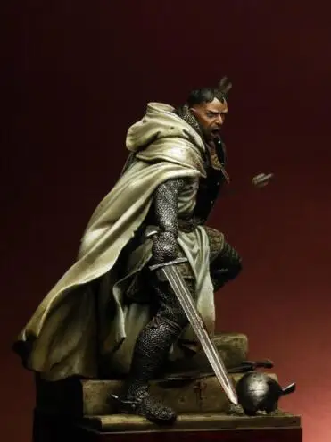 1/18 90 мм resin смола фигурка древний Рыцарь тамплиер