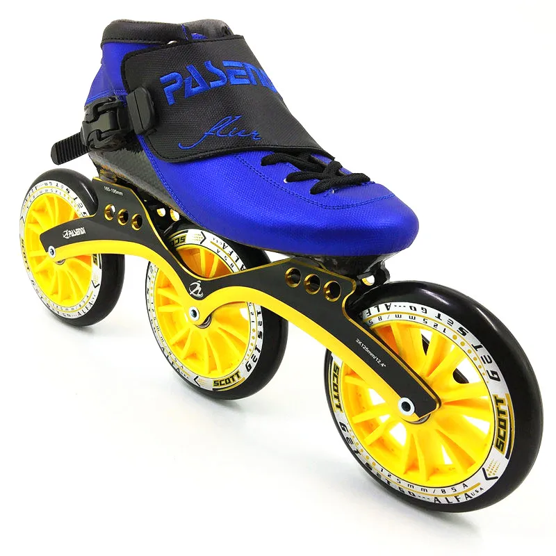 PASENDI Тепловая формовочная углеродная гоночная роликовая Коньки 3 колеса