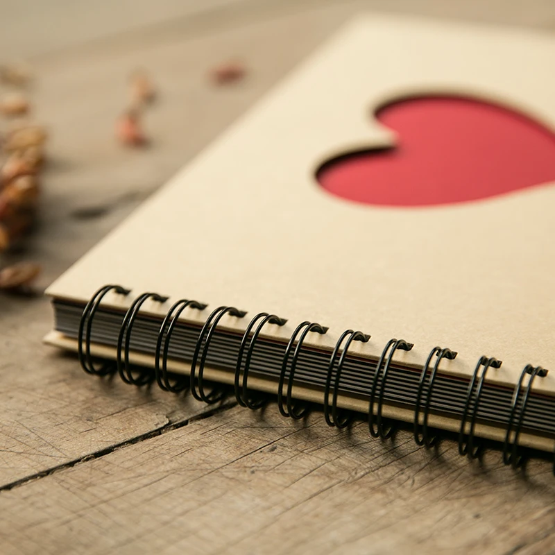 Wire Binding Love Album Diy Sticky Stamp Ticket Collection Gift Girlfriend Bf Teacher Story Photo Wedding Albums | Дом и сад