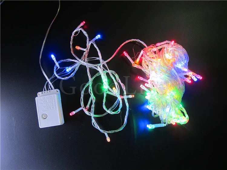 220 В переменного тока 10 м 100 светодиодов 8 режимов светодиодная гирлянда