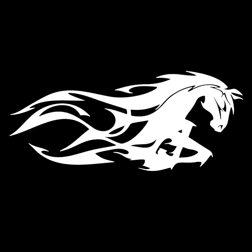 Племенной конский Mustang пламя автомобиля винил высечки наклейка Стикеры хобби