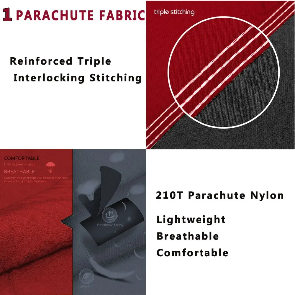 Парашютный гамак однотонный с ремнями для гамака и алюминиевым карабином