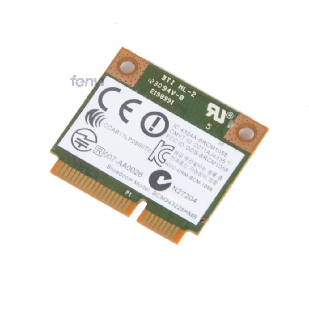 Dual Band Broadcom BCM943228HMB 802.11b/g/n Mini pci-e Wi-Fi Карта 2.4 ГГц 5 Wireless-N wi-fi Bluetooth Адаптер Для hp