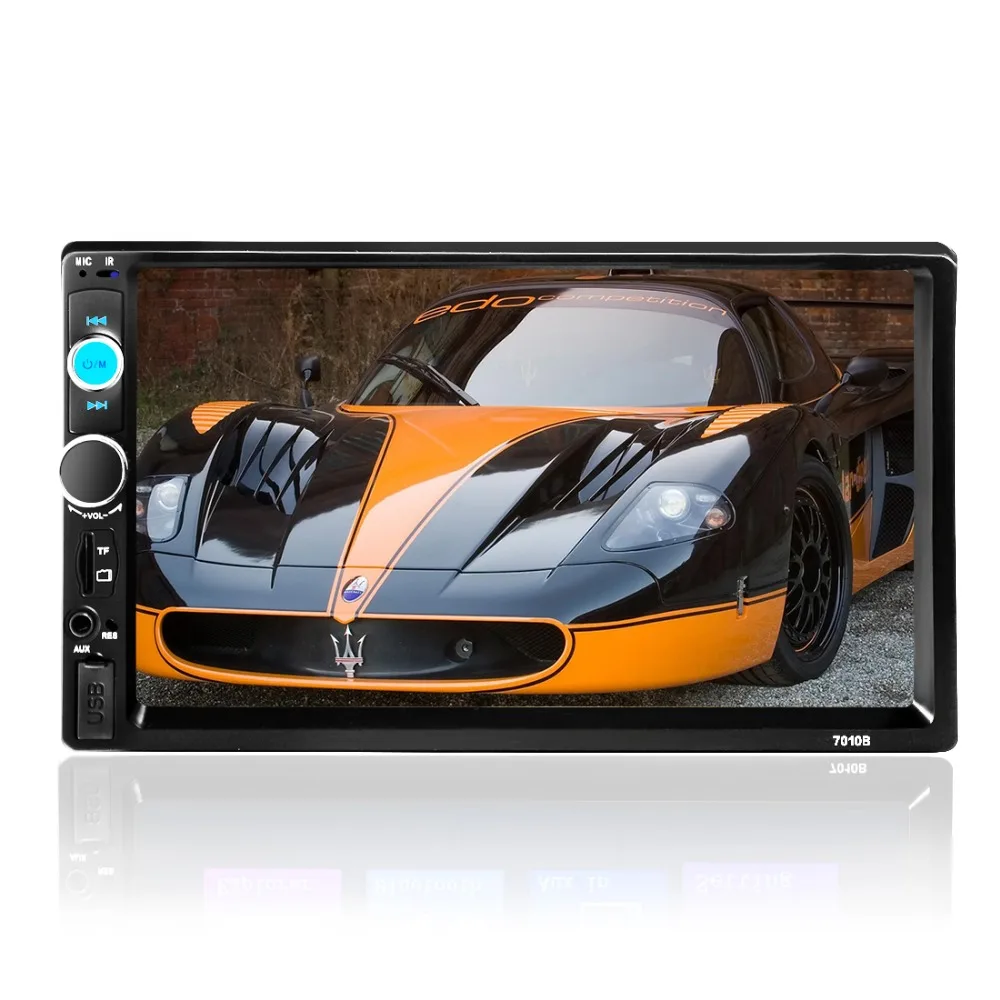2 DIN Авторадио 7010B 7 дюймов Bluetooth TFT экран двухъядерный автомобильный аудио стерео