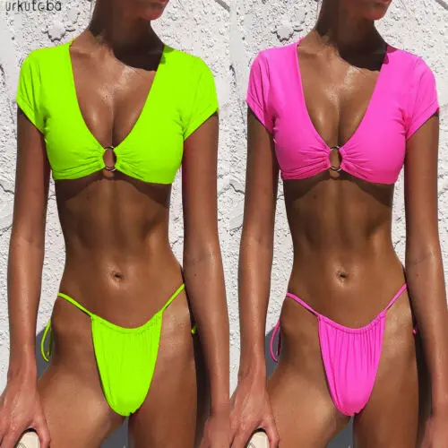 2019 Новый женский сексуальный леопардовый бикини Купальники костюм бандаж