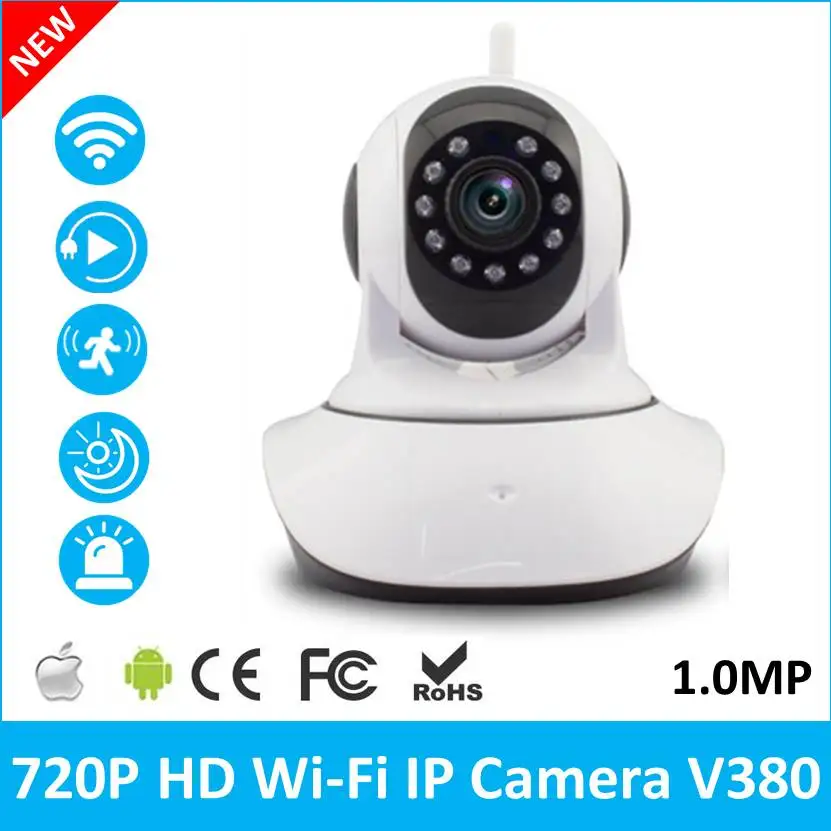 V380 Wi Fi Беспроводной 720 P IP Камера двухстороннее аудио Видеоняни и радионяни