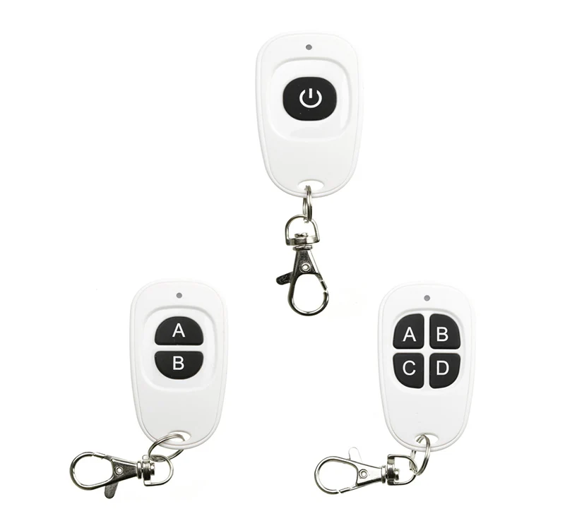 

xuanlongyuan 1 2 4 CH 1CH 2CH 4CH white Wireless Remote Control RF Transmitter,315/433.92 MHZ/lamp/ window/Garage Door /shutters