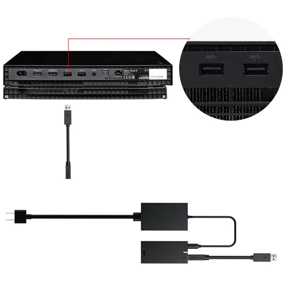 USB 3 0 адаптер для XBOX One S SLIM/ ONE X Kinect новый источник питания 2 Датчик Windows 10 |