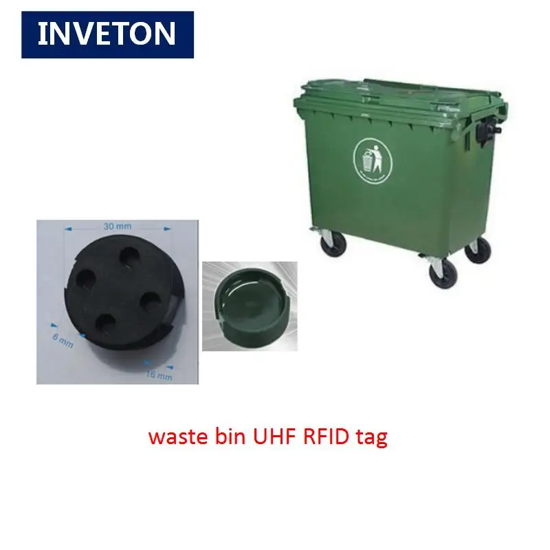 Бесплатный образец мусорного ведра RFID 5 шт. Бирка uhf EPC класс 1 Gen2 для