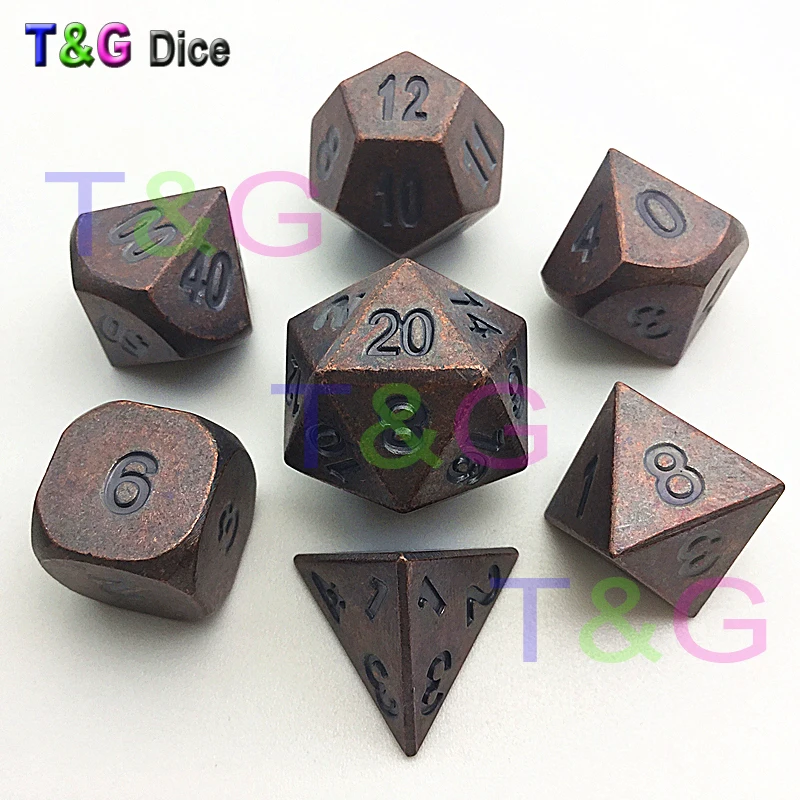 Настольная игра новые металлические Кости Поли кубики плюс коробка DnD