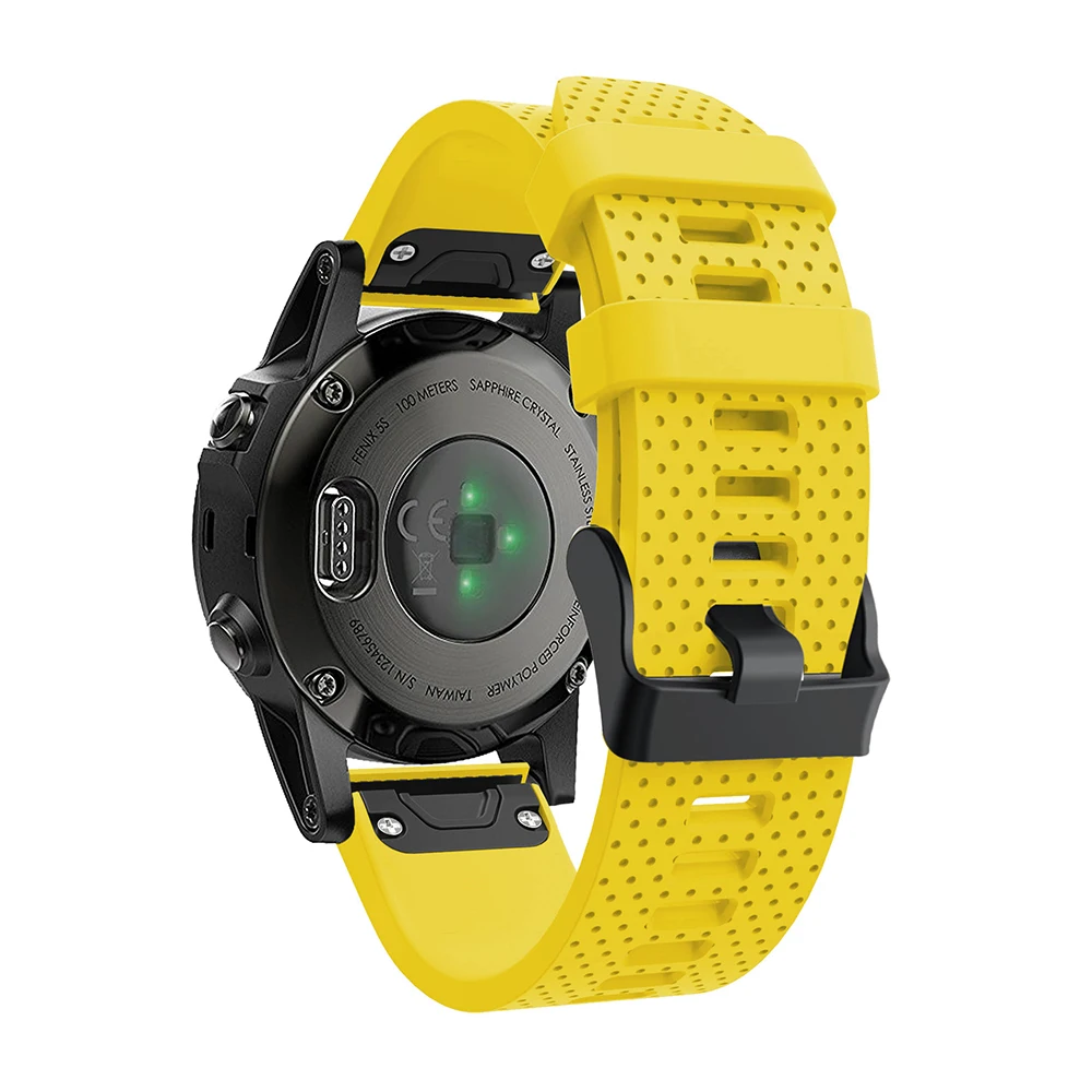 Ремешок для наручных часов Garmin Fenix 6S/5S/5S Plus 20 мм мягкий силиконовый ремешок
