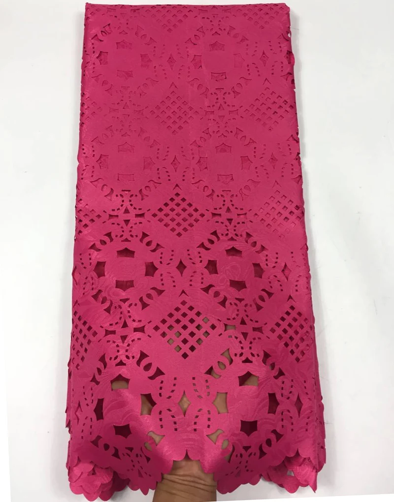 

Free shipping (5yards/pc) pure white African laser cut lace fabric with wonderful design for party dress CLL10F