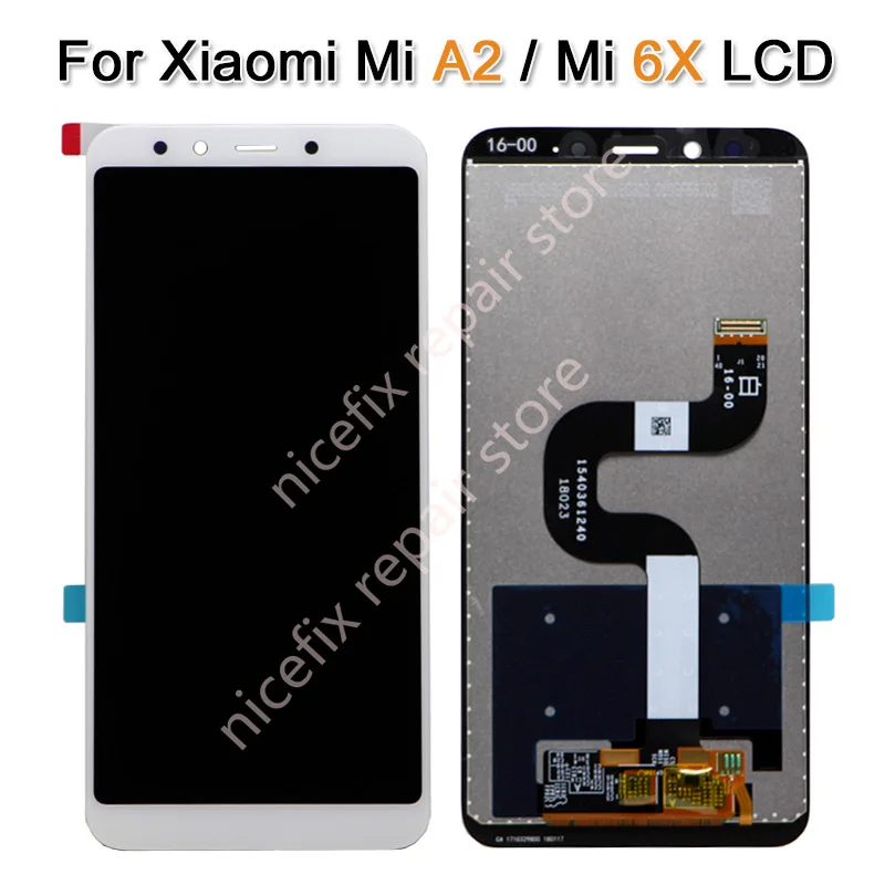 ЖК дисплей 5 99 дюймов для Xiaomi Mi A2 MIA2 дигитайзер сенсорный экран замена xiaomi MI 6X MI6x с