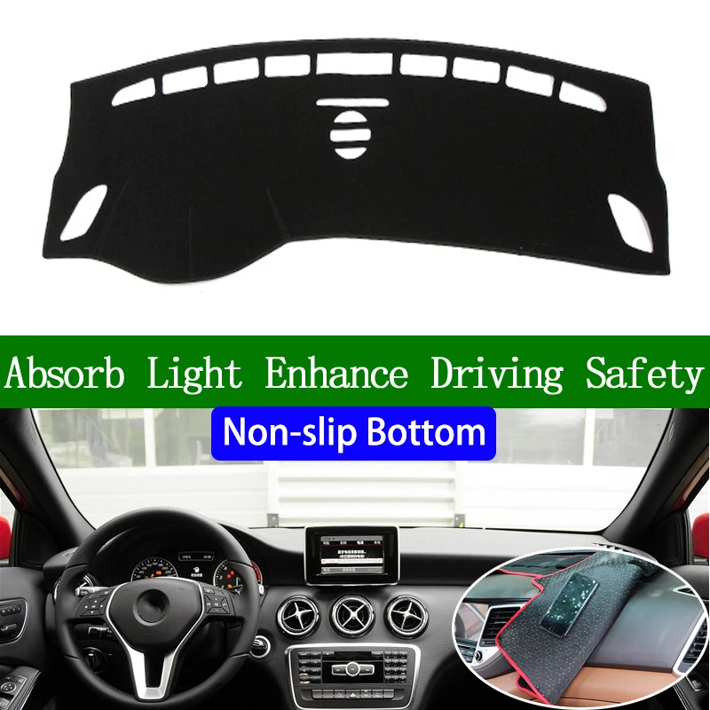 

For Meredes-Benz A CLASS A180 A260 2013-2018 Non-slip Bottom Dashboard Cover Car Decals Car Stickers Interior Car Accessories