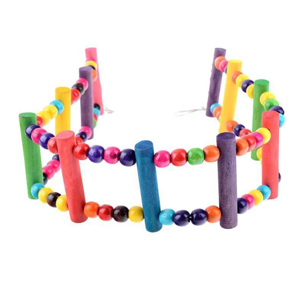 Забавные красочные деревянные игрушки для домашних животных лестница взбирания