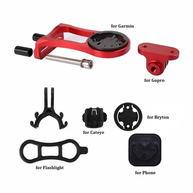 kit 4 Крепление для телефона, для велосипеда gps компьютер Garmin, Bryton, Cateye, I gps порт, фара, камера GoPro Hero - Цвет: kit 4