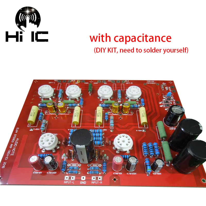 Новейший Hi Fi End стерео Push Pull EL84 усилитель вакуумной трубки PCB DIY Kit Ref Audio Note PP