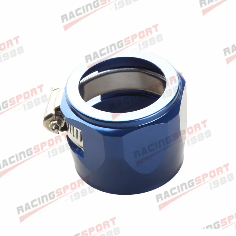 blue 32AN 32AN AN32 с шестигранной отделочники зажимы для топливного шланга Алюминий красный/синий/черный/серебристый - Цвет: blue