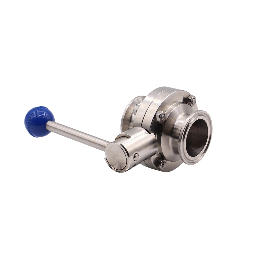 DERNORD 1-1/2 &quotСанитарно 1 5&quot Три зажим бабочка клапан силиконовое уплотнение