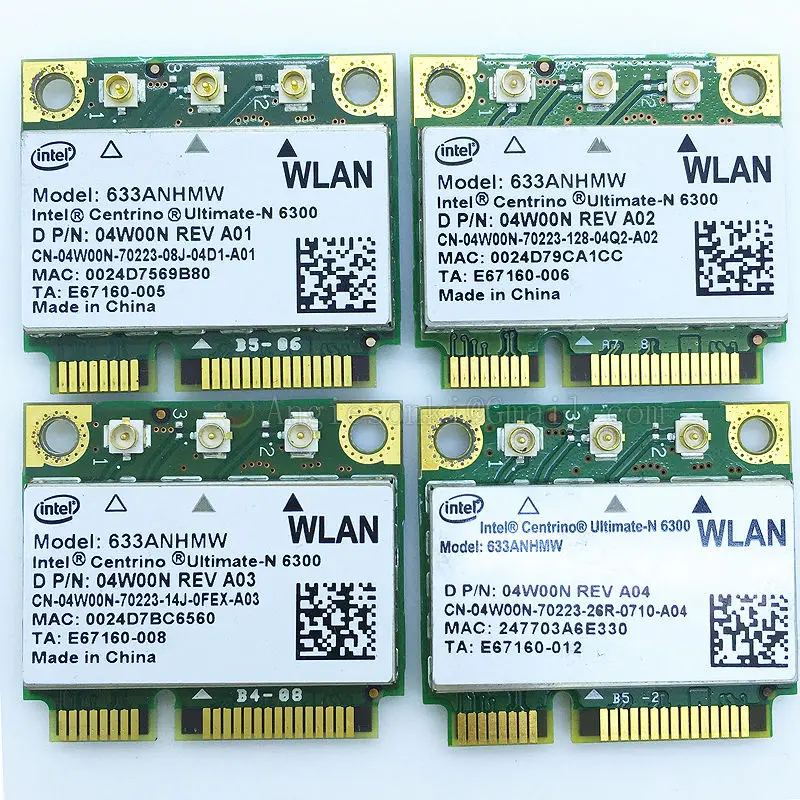 6300 Mini PCI E беспроводной 450 Мбит/с 633ANHMW WiFi адаптер WLAN карта для Intel 6300ABGN DELL E6520 E6510 E6420