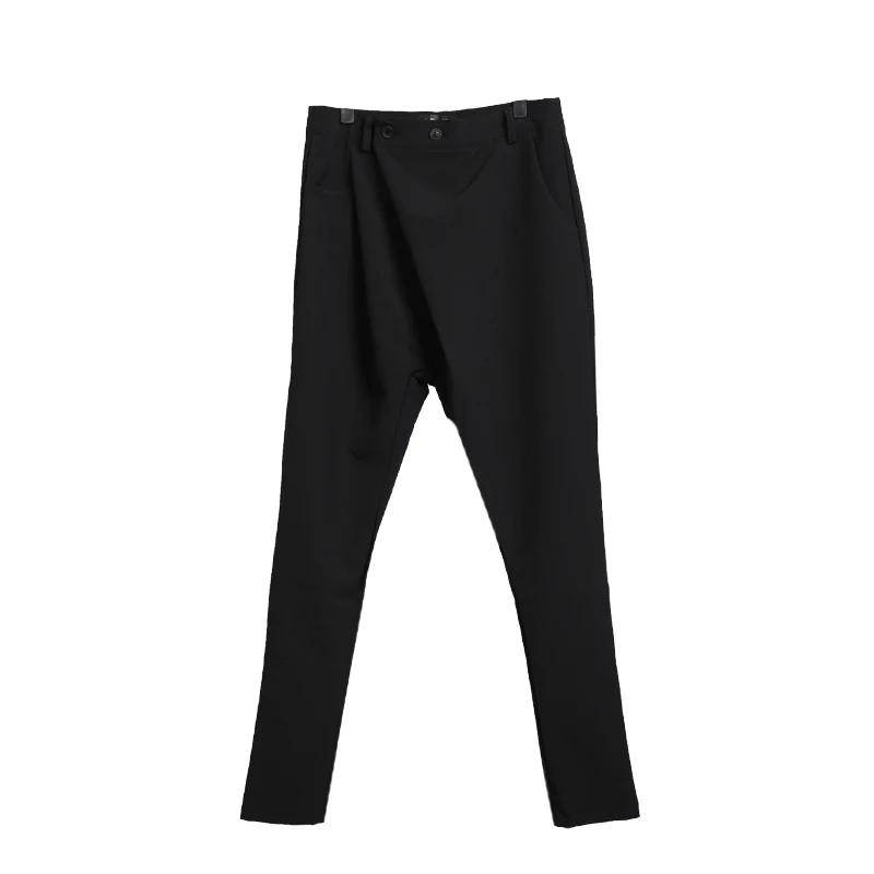 M 6XL! Мужские брюки шаровары большого размера джинсы с вырезами на ботинке длинные