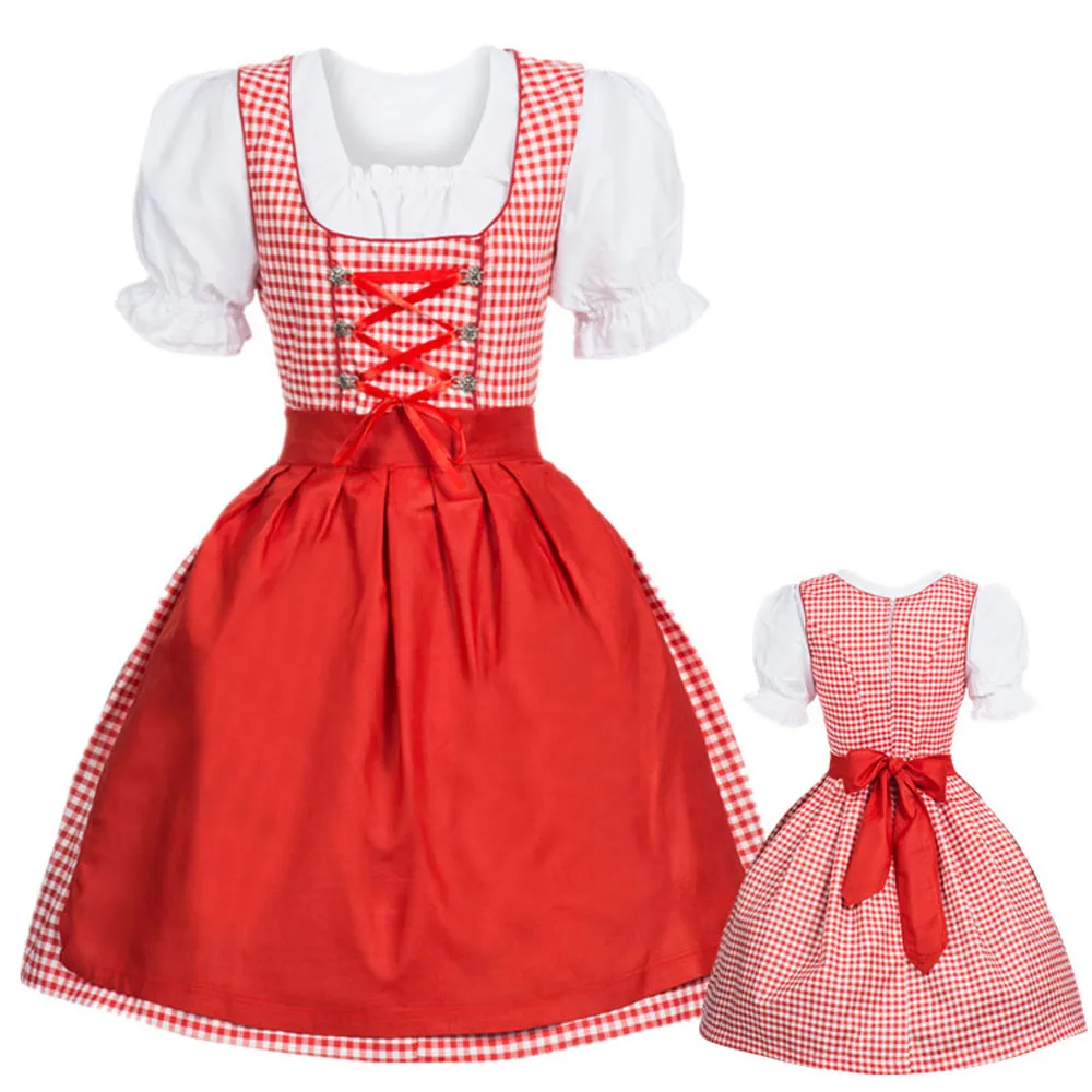 2019 летнее платье новейшая одежда 3 штуки Женское Платье Dirndl Bavarian Beer Girl Oktoberfest