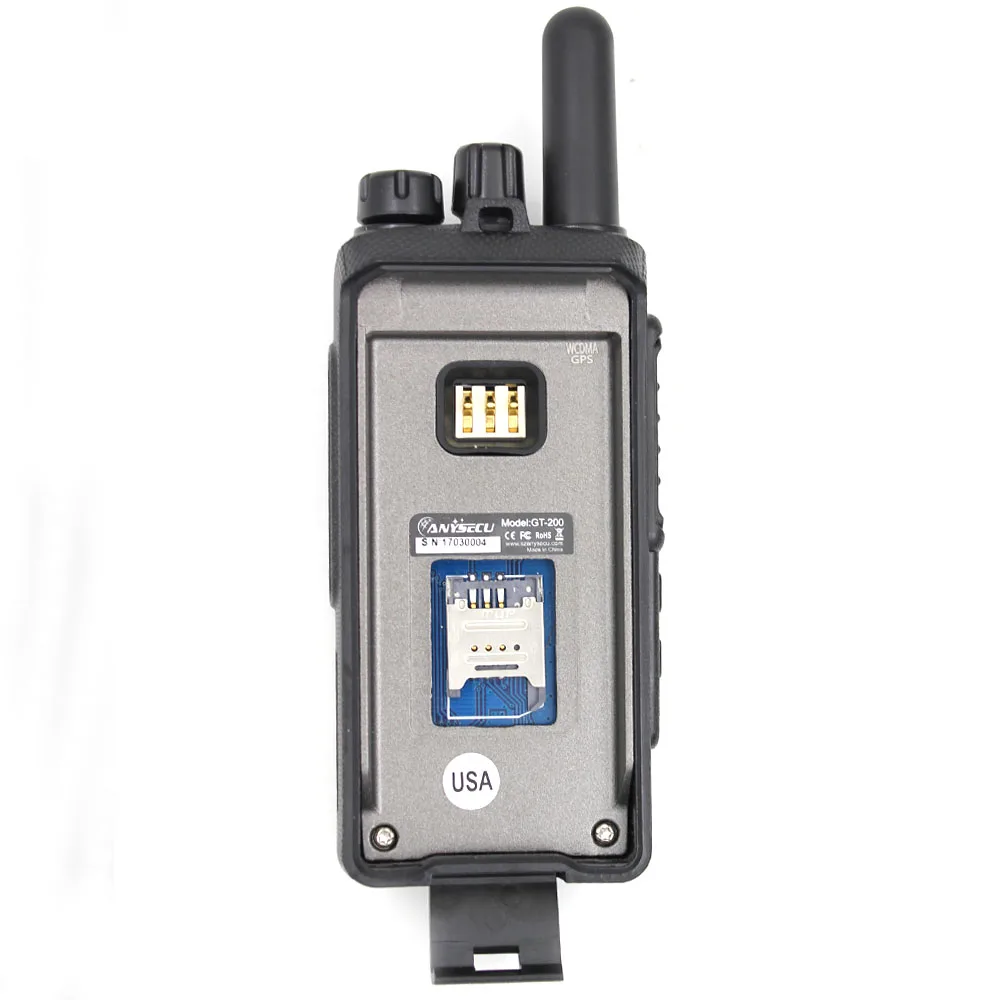 2 шт./лот Anysecu 3g-gt200 unlinited 3g WCDMA GSM портативный POC сети радио работает с реальным PTT