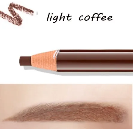 light coffee 1 шт. микроблейдинг бровей Татуировка подводка для глаз водонепроницаемый постоянный макияж бровей Карандаш позиционирование губ бровей Карандаш усилитель - Цвет: light coffee