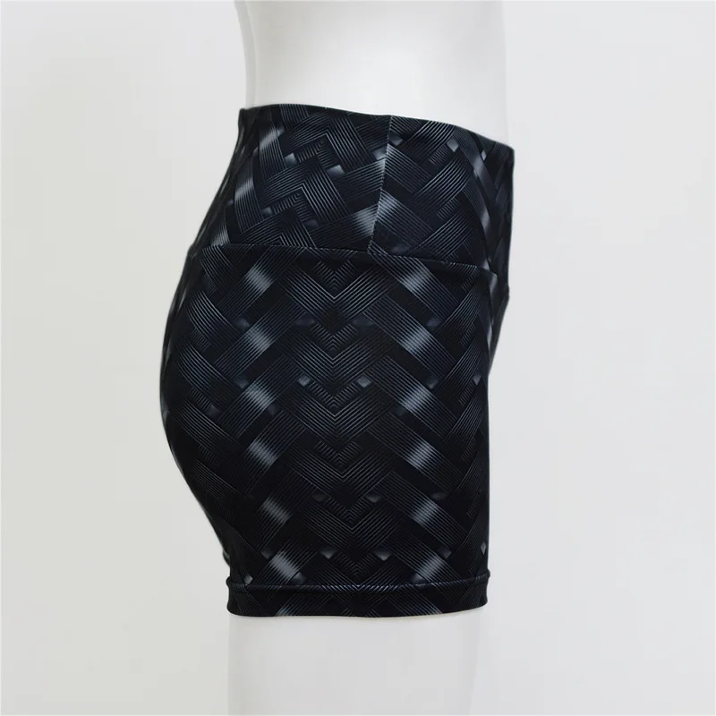LT 079007 2019 New Print Stretch Elastic Package Hip Shorts Women High Waist Yoga Sports Fitness Run Gym Vestidos | Спорт и