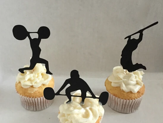 

Crossfit Silhouette cupcake toppers Bachelorette Hem night music Party Supplies wedding birthday baby shower party toothpicks