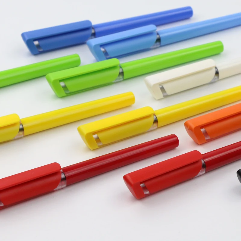 500 pcs/lot Gel Pen Capped Snap-On Advertising gift pen custom with logo | Pens