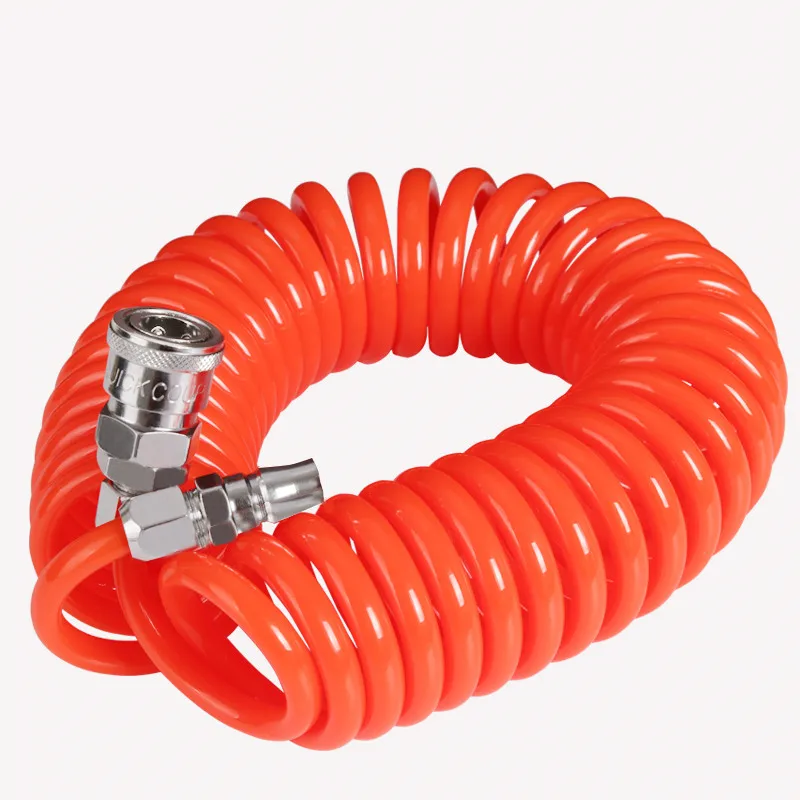 pneumatic spring pipe PU air hose high pressure with quick couple 15M 8X5mm color random to ship | Инструменты