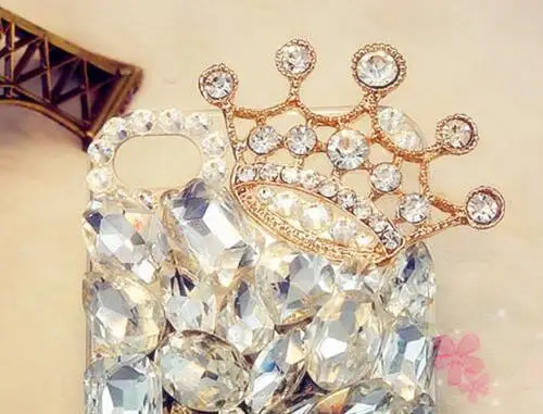 Luxury Rhinestone Bling Back Cover Hard PC Clear Transparent Phone Cases For Samsung Galaxy S6 Edge Plus S7 Note 4 5 J3 J5 J7 J2 |