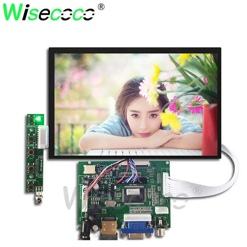 Wisecoco 7 дюймовый сенсорный ЖК экран 1280*800 для raspberry pi с HDMI + VGA 2AV плата