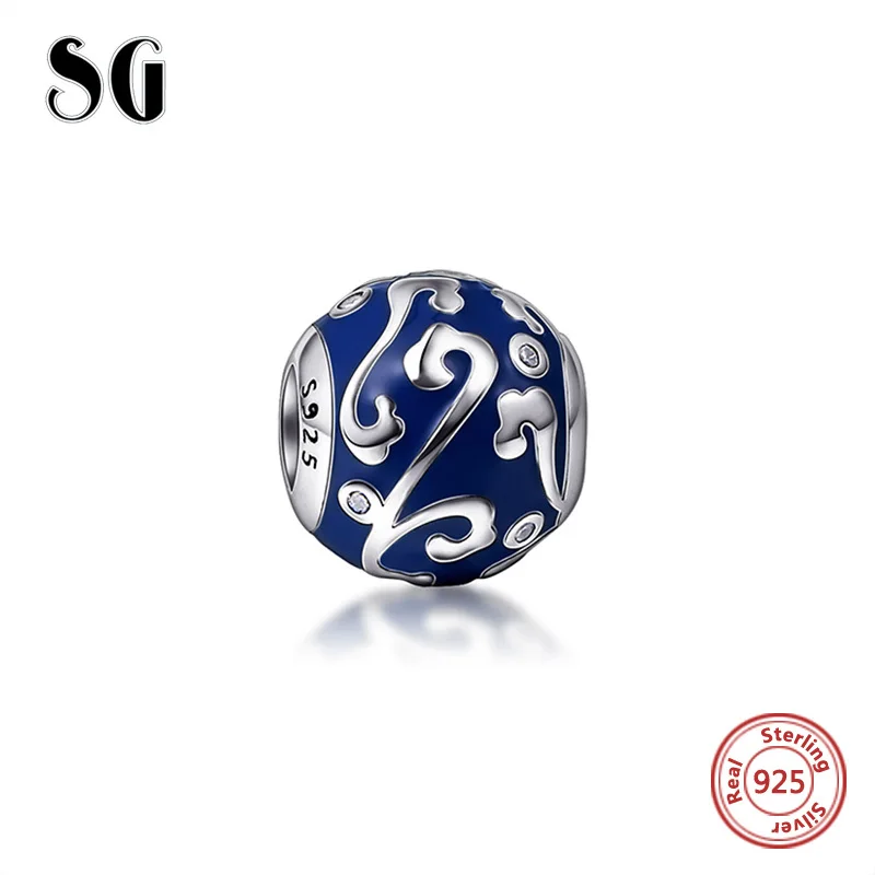 Fit pandora браслет подвеска Подвески Серебро 925 античный семейный цвет Эмаль Девушка амулеты ангелы бусины ювелирные изделия для любви