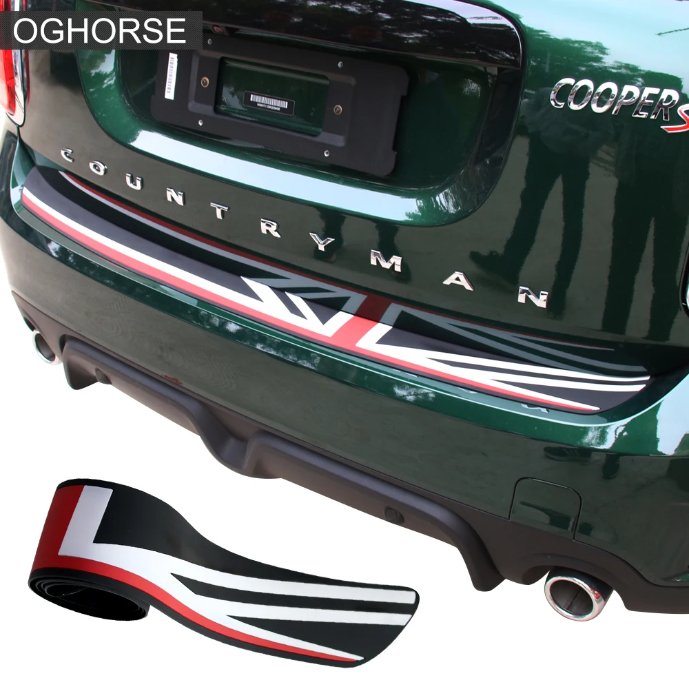 

Защитная резиновая накладка для заднего бампера с соединительным домкратом, защитная накладка на багажник, защитные наклейки для мини-купе...