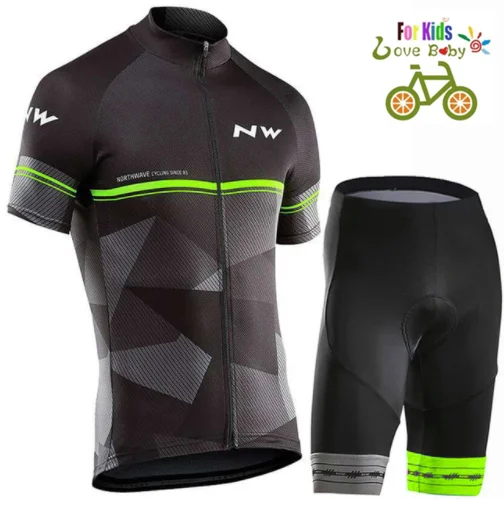 Горячие sale2019 Northwave Дети Джерси Dragen Korte Mouwen фиетсен комплект Jongens Fiets Kleding Ropa Ciclismo фиетсен Kleding Спорт Пак