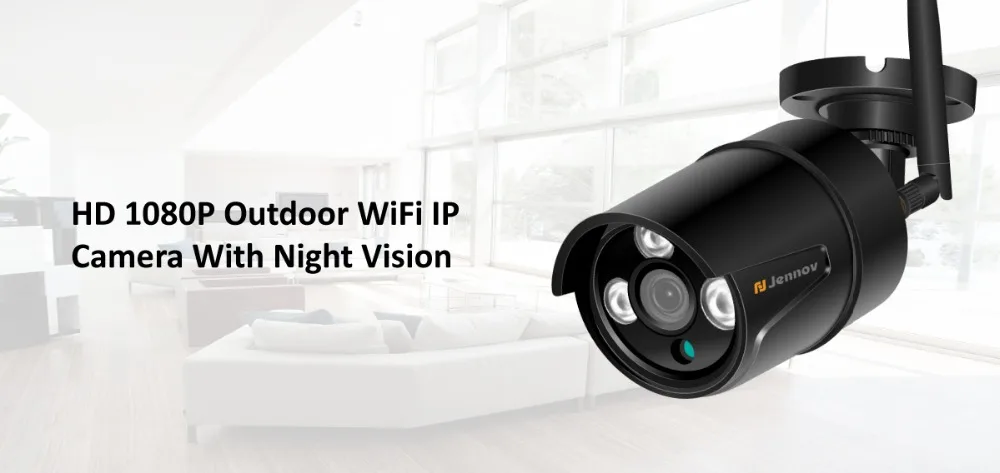 Jennov 1080P 2MP видео наблюдения IP камера WiFi наружная Домашняя безопасность беспроводная камера ONVIF аудио запись P2P детский монитор HD