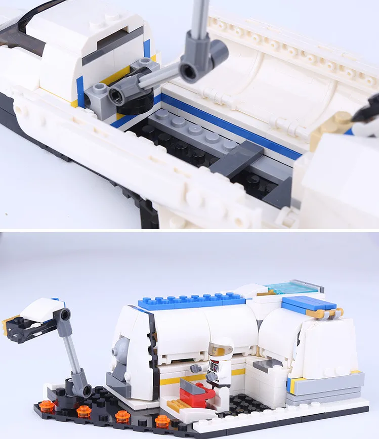 3 в 1 Космический Шаттл исследователь город строительные блоки комплекты