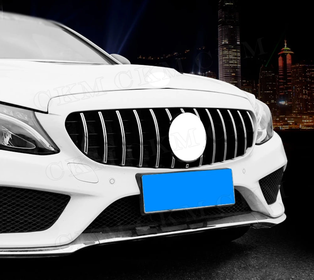 C класс ABS передний бампер решетка решетки для Mercedes Benz W205 C200 C250 C300 C43- GTR стиль не для C63 AMG