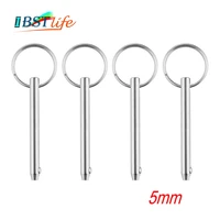 4pcs 5mm marine grade 316 stainless steel quick release ball pin for boat bimini top deck hinge marine hardware boat