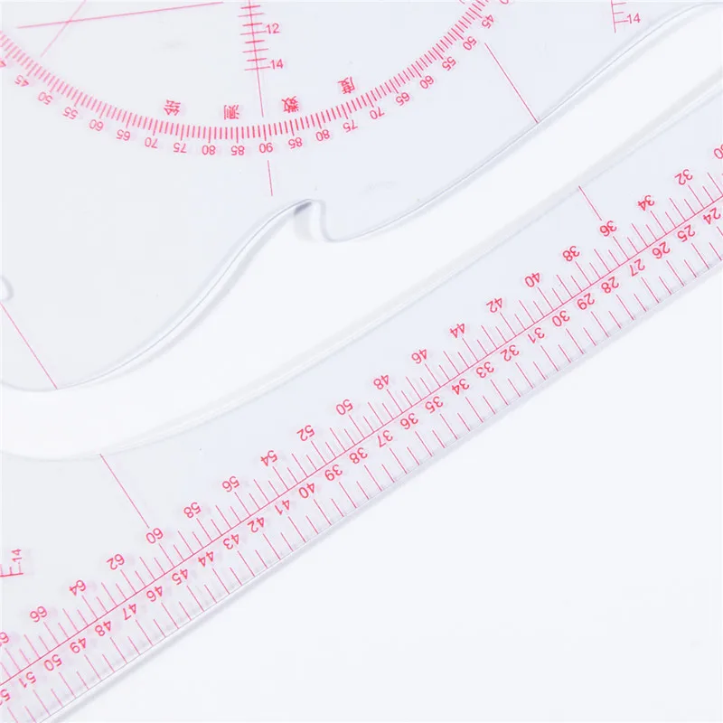 Многофункциональный швейная правитель Мера Портной Craft Tool Пластик швейные